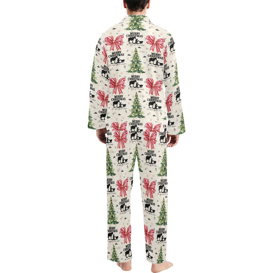 Baha Ranch Praying Cowboy Christmas Men's Pajamas Set