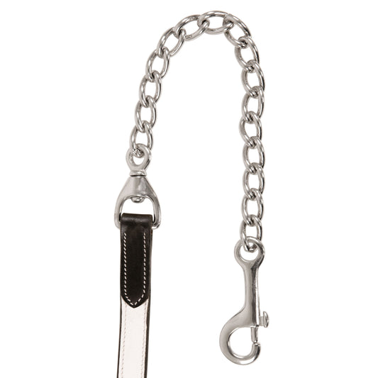 ExionPro Duo-Tone Leather Lead with Chain - White