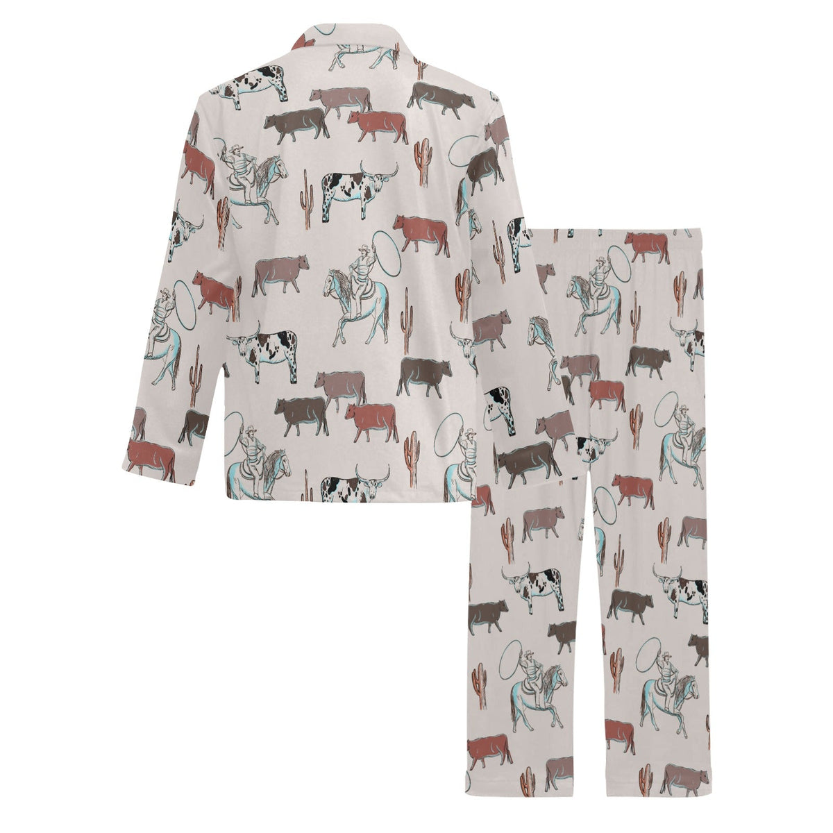 Baha Ranch Cattle Drive Men's Western Pajama Set
