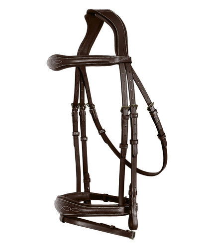 ExionPro 'Perseus' Anatomical Jumping Bridle with Reins