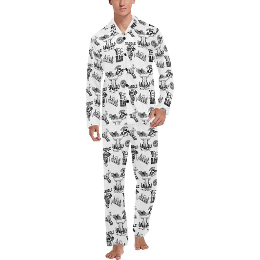 Baha Ranch Cowboy Print Men's Western Pajamas