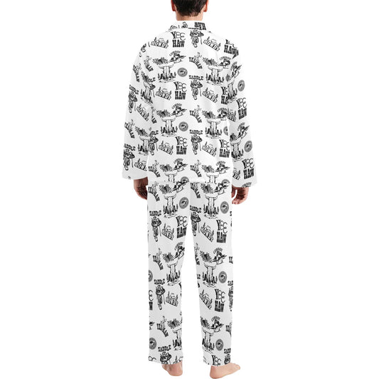 Baha Ranch Cowboy Print Men's Western Pajamas