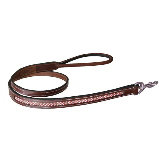 ExionPro Red Bling Padded Dog Leash