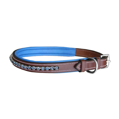ExionPro Dark Blue Bling Dog Collar