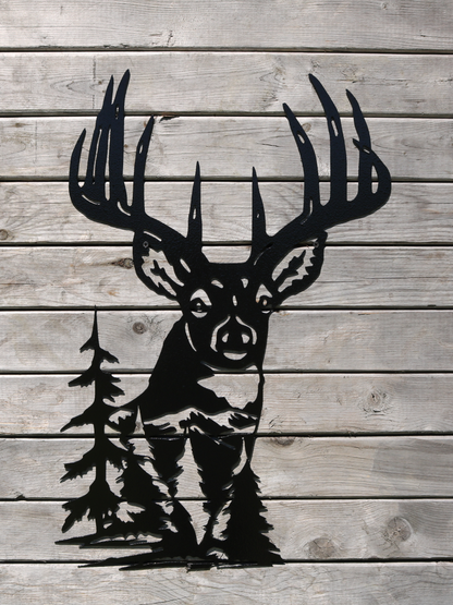 Buck Metal Sign
