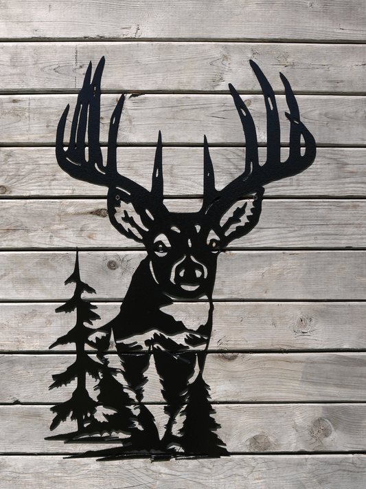 Buck Metal Sign