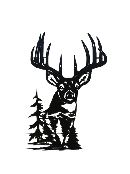 Buck Metal Sign